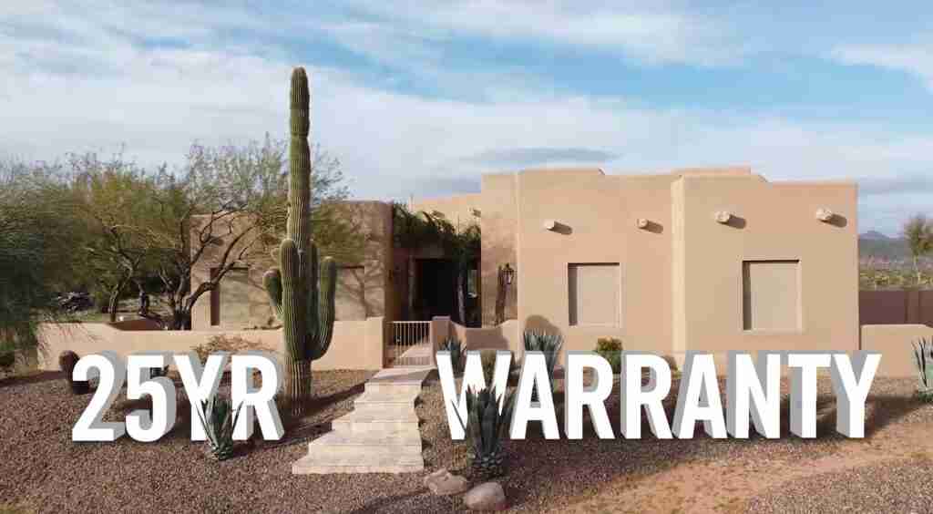 25 Year Warranty Exterior Stucco Home