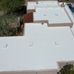 Flat Roof Of A Commercial Building.