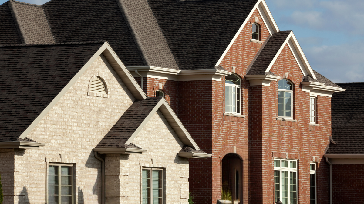 Brick Homes With Different Colors.
