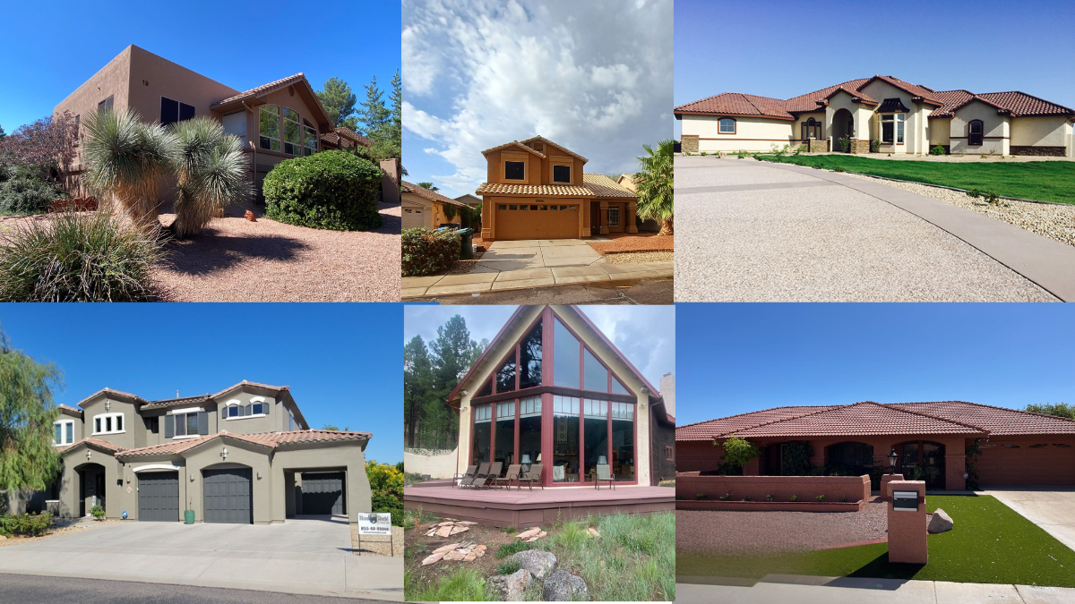 Homes Of Different Colors In Arizona