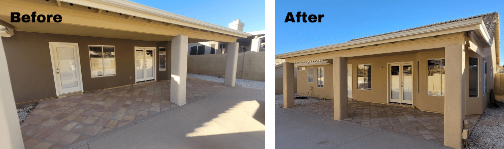 Before And After Arizona Stucco House.