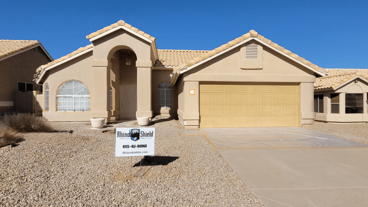 Arizona Stucco Home After Rhino Shield Exterior Paint.