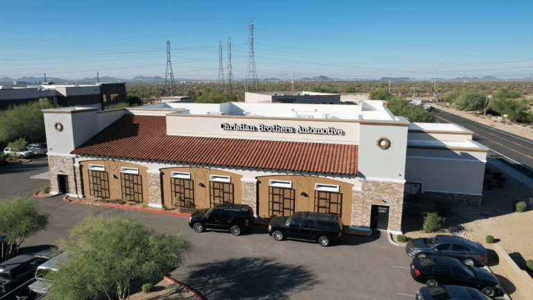 Arizona Commercial Exterior With Ceramic Coating From Rhino Shield.