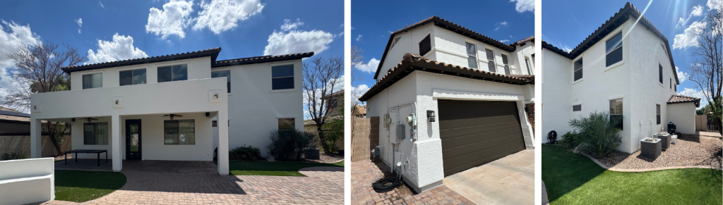 Images Of Gilbert, Az Home After Rhino Shield Paint Coating.