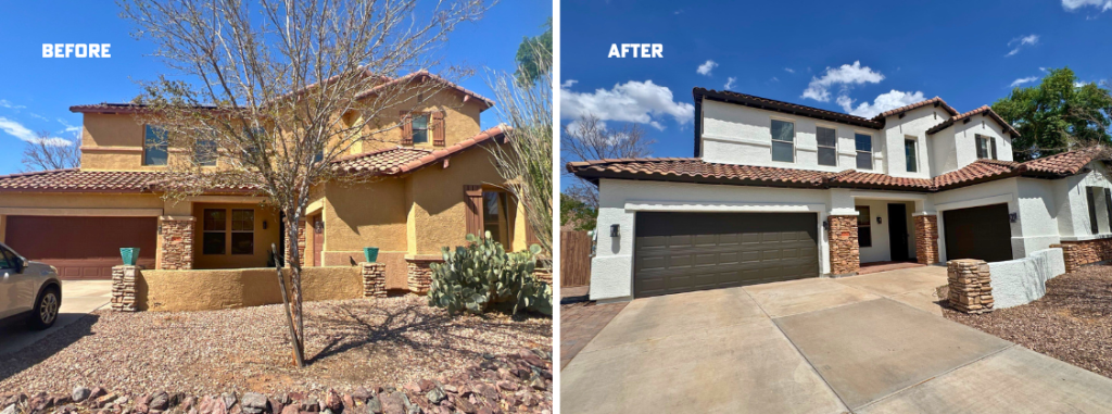 Gilbert Arizona Home Before And After Rhino Shield