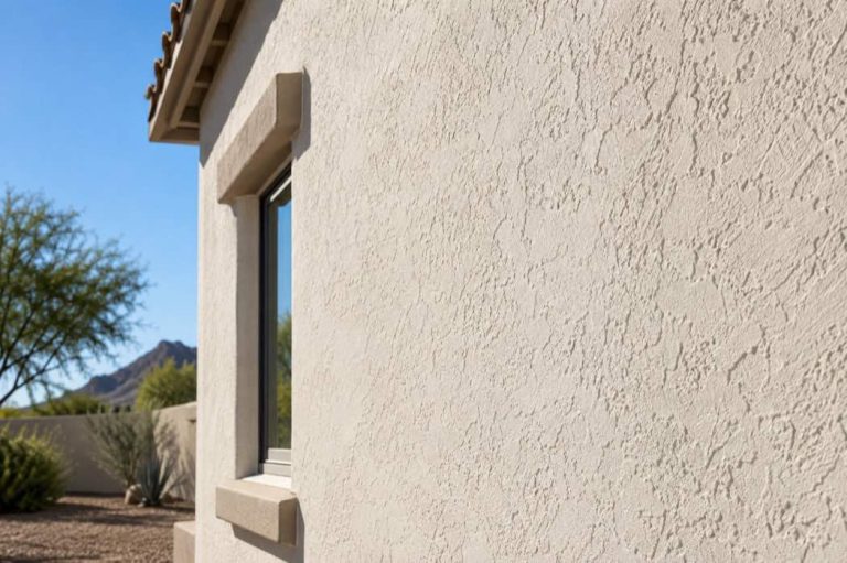 Satin Or Flat For Exterior Paint? How To Choose The Right Finish Flat Exterior Paint Finish On A Textured Arizona Stucco Home